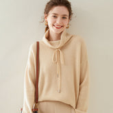 Women's Cashmere Cowl Neck Knit Sweater