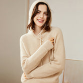 Women's Pure Cashmere Hooded Warm Sweater Hoodie