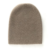 Cashmere Double Layer Waffle Stitch Beanie Hat