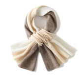 Winter Neck Cashmere Knitted Patchwork Jacquard Women Scarf