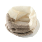 Splicing 100% Cashmere Colorblock Knitted Neck Cover