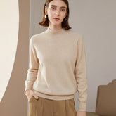 Women's 100% Cashmere Lightweight Knit Crew Neck Sweater