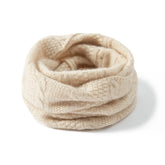 100% Cashmere Cable-Knit Infinity Neck Warmer