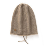 Lightweight Drawstring Pile Hat 100% Pure Cashmere Beanies
