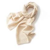 Long Warm Soft 100% Cashmere Long Knit Scarf Winter Wrap