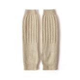 Knit Fingerless Sleeves Cashmere Mittens Arm Warmer