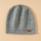 Double-Layer Cashmere Beanie Hat for Women and Men Winter Knit Cap