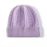 Kids’ Cashmere Cable Warm Winter Hat Unisex Knitted Beanie