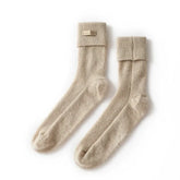 Cashmere Winter Mid-Calf Knitted Lounge Soft Crew Sock