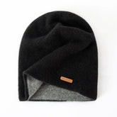 Cashmere Winter Beanie Double-sided Two Colors Hat