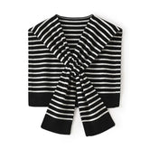 Collar Cape Striped Knitted Warm Shawl Shoulder Top Wrap Unisex