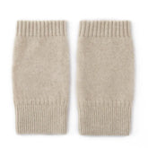 Half Finger Fingerless Cashmere Knit Gloves Hand Knitted Mittens