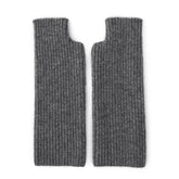 Winter Pure Ribbed Cashmere Fingerless Gloves Arm Warmer
