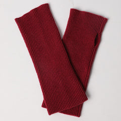 Cashmere Long Fingerless Gloves Winter Warmer Mittens