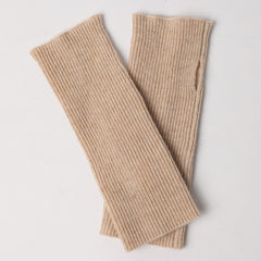Cashmere Long Fingerless Gloves Winter Warmer Mittens