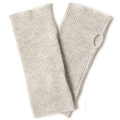 Cashmere Long Fingerless Gloves Winter Warmer Mittens