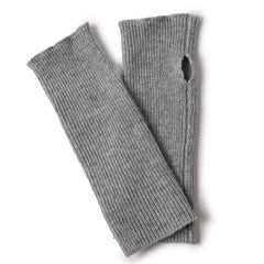 Cashmere Long Fingerless Gloves Winter Warmer Mittens