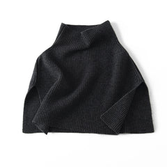 100%Cashmere Half Poncho Women Winter Thick Pashmina Shawls