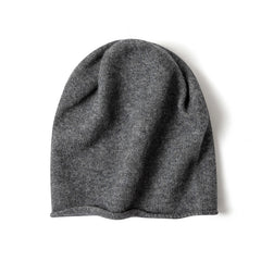 100% Cashmere Beanie for Women and Men Winter Cashmere Hat