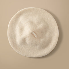 100% Cashmere Classic  French Beret Hat Casual Cap for Women