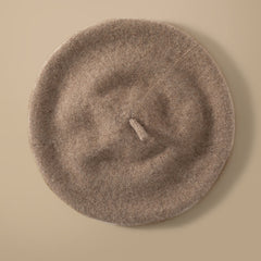 100% Cashmere Classic  French Beret Hat Casual Cap for Women
