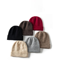 Cashmere Beanie for Women Winter Pure Cashmere Hat
