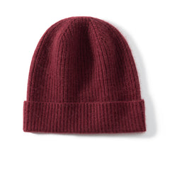 Pure Cashmere Beanie Hat Winter Cashmere Cap