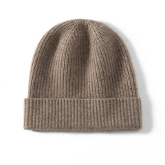 Pure Cashmere Beanie Hat Winter Cashmere Cap