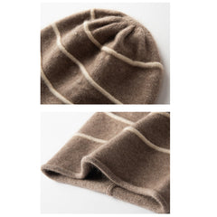 100% Cashmere Beanie Hat for Women and Men Winter Cashmere Hat