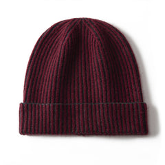 Cashmere Beanie Color Combination Winter Pure Cashmere Hat