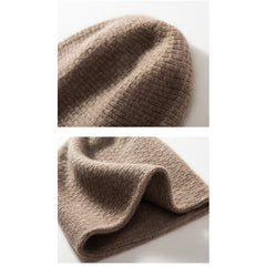 Cashmere Beanie Hat  Winter Pure Cashmere Cap