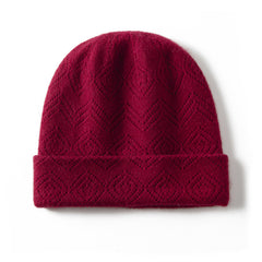 Cashmere Beanie for Women Winter Pure Cashmere Hat