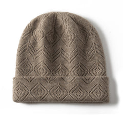 Cashmere Beanie for Women Winter Pure Cashmere Hat