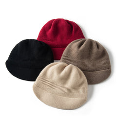 Pure Cashmere Hat for Women Soft Warm Cashmere Hat