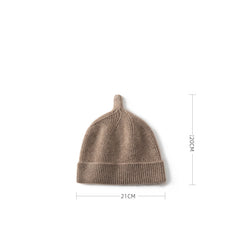 Pure Cashmere Beanie Hat for kids Winter Soft Warm Cashmere Hat