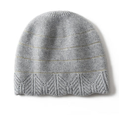Pure Cashmere Beanie Hat for Women Winter Cashmere Hat