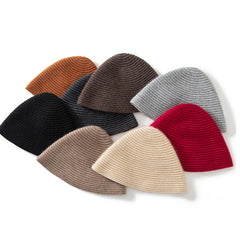 Pure Cashmere Bucket Hat Winter 100% Cashmere Hat
