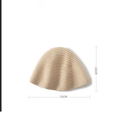 Pure Cashmere Bucket Hat Winter 100% Cashmere Hat