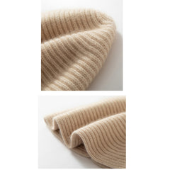 Pure Cashmere Bucket Hat Winter 100% Cashmere Hat