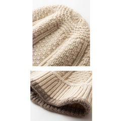 Pure Cashmere Bucket Hat for Women Winter Cashmere Hat