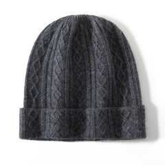 Pure Cashmere Beanie Hat Winter Cashmere Cap