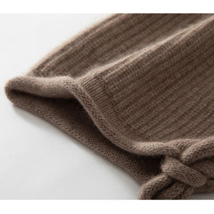 Pure Cashmere Earflaps Beanie Winter Soft Warm Cashmere Hat
