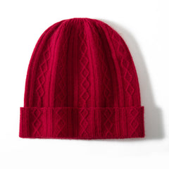 Pure Cashmere Beanie Hat Winter Cashmere Cap