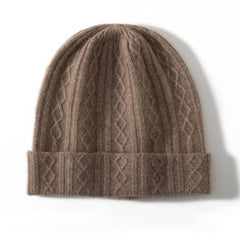 Pure Cashmere Beanie Hat Winter Cashmere Cap