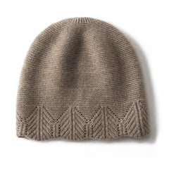 Pure Cashmere Beanie Hat for Women Winter Cashmere Hat