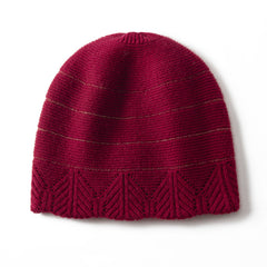 Pure Cashmere Beanie Hat for Women Winter Cashmere Hat