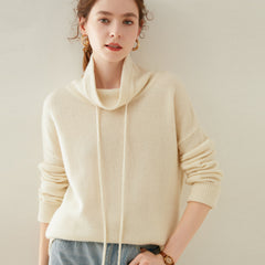 Women's Cashmere Cowl Neck Knit Sweater