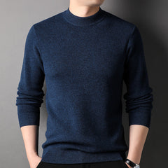Men's 100% Crew Neck Soft Classic Solid Knit Cashmere Sweater