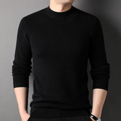 Men's 100% Crew Neck Soft Classic Solid Knit Cashmere Sweater