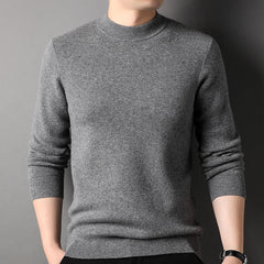 Men's 100% Crew Neck Soft Classic Solid Knit Cashmere Sweater